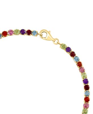 Multi-Gemstone (5-1/20 ct. t.w.) Bracelet in 14k Yellow Gold