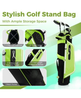 Junior Complete Golf Club Set with Rain Hood, Right Hand, Ages 8-10