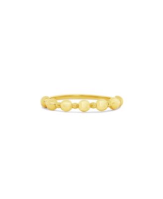 Gold Ball Bead Ring 14K Gold
