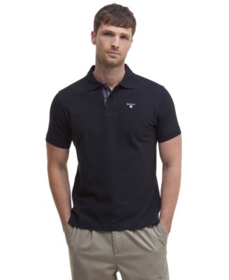 Men's Tartan Pique Short-Sleeve Polo Shirt