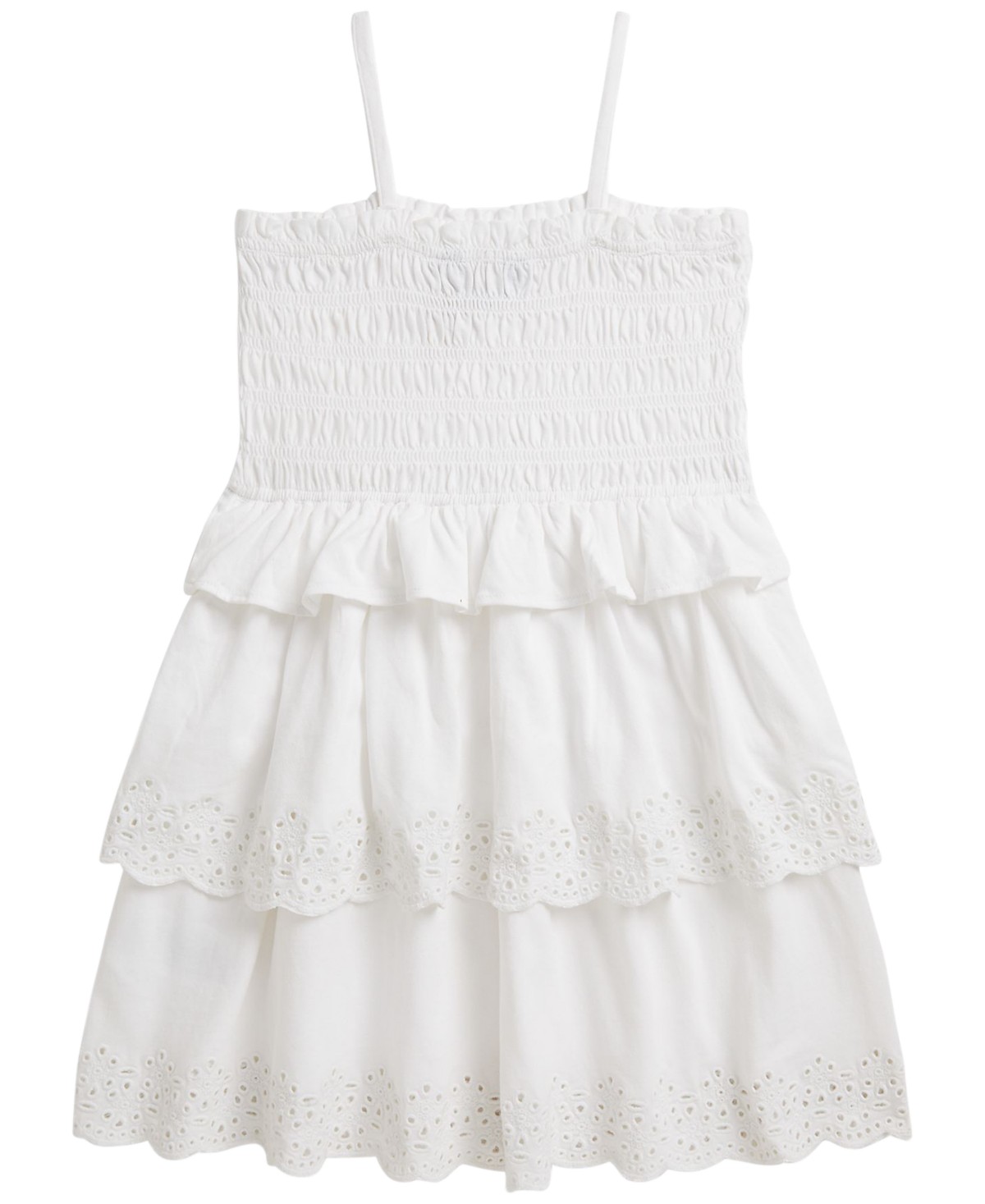 Polo Ralph Lauren Girls' 2T-6X Smocked Cotton Jersey Dress — фото 1
