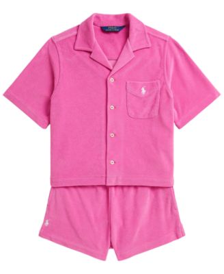Girls' 7-16 Terry Shirt & Short, 2-Piece Set