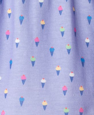 Girls' 2T-4T Short-Sleeve T-Shirt and Shorts Pajama Set