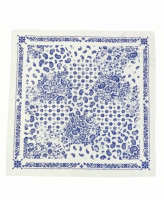 Satin Paisley Square Scarf
