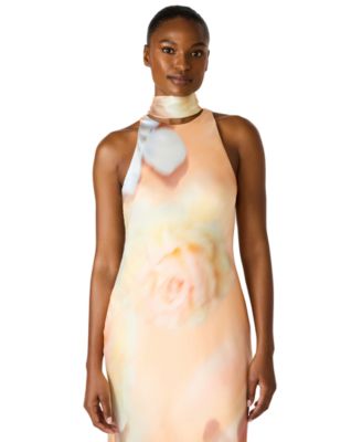 Juniors' Jaidan Halter Neck Maxi Dress