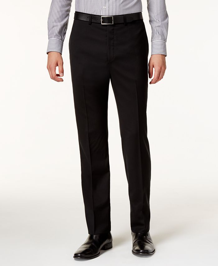 Calvin Klein Men's X-Fit Black Tonal Stripe Slim Fit Suit - Macy's