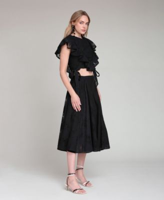 Women's Ruffle-Trimmed Top