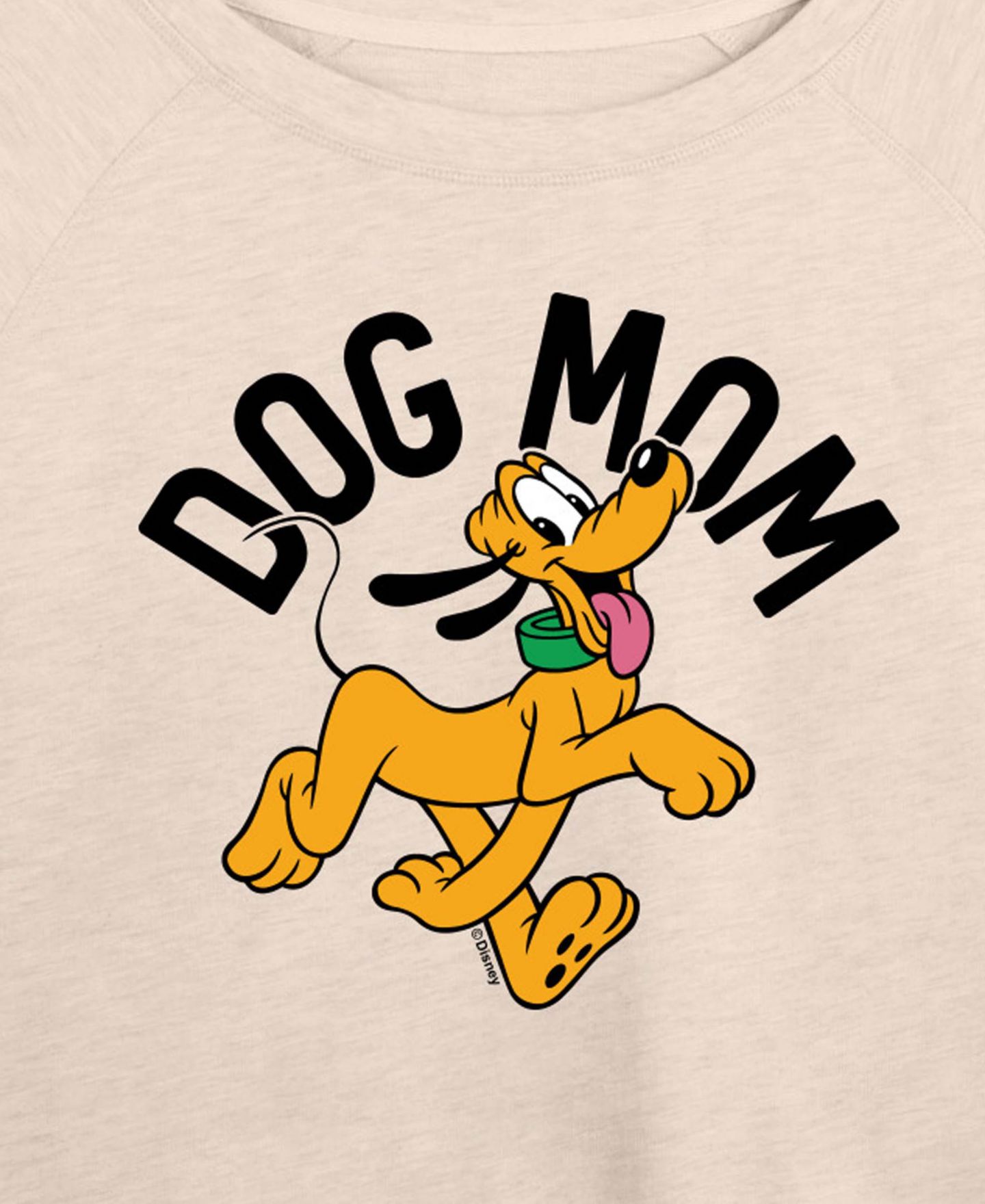 Женская футболка Hybrid Apparel Plus Size Disney Dog Mom Pluto French Terry Long-Sleeve, цвет: Берёзовый — фото 3