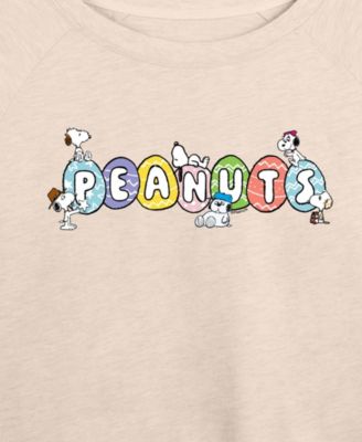 Plus Size Peanuts Snoopy and Siblings Eggs French Terry Long-Sleeve T-Shirt