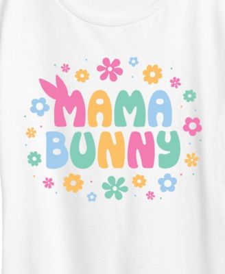Plus Size Instant Message Bunny Mama Short-Sleeve Graphic T-Shirt