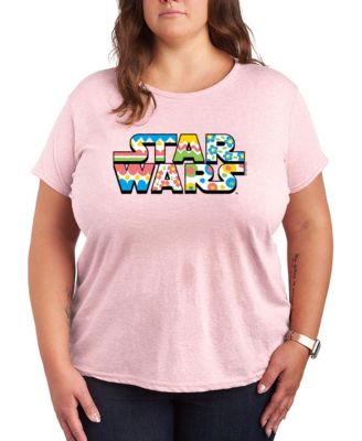 Plus Size Star Wars Spring Logo Short-Sleeve Graphic T-Shirt