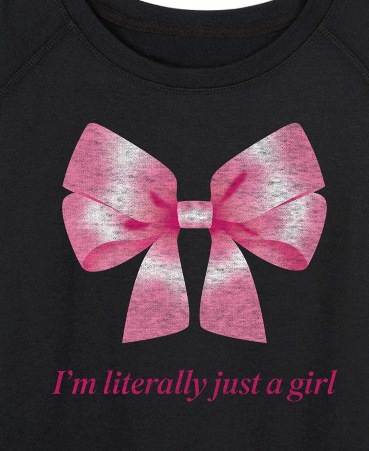 Hybrid Apparel Plus Instant Message Literally Just Girl French Terry Long-Sleeve T-Shirt