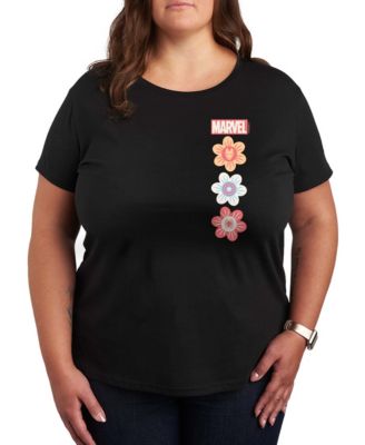Plus Size Marvel Pastel Spring Short-Sleeve Graphic T-Shirt