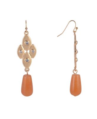  Aventurine Bead Drop Earrings