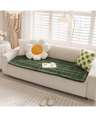 Soft Flannel Breathable Sofa Seat Pad