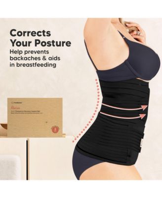 Maternity 2-Pack Revive 3 in 1 Postpartum Belly Band, Post Partum Belly Support Recovery Wrap, Postpartum Waist Binder Shapewear