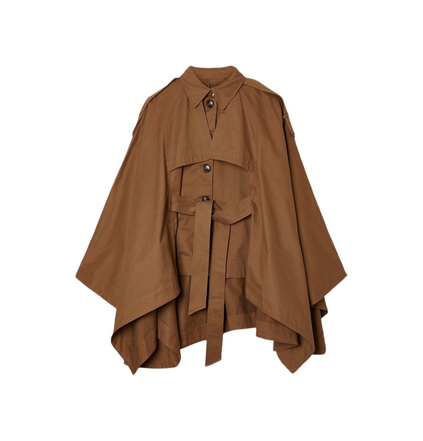 Женское пальто Karen Millen Cape Detail Trench, цвет: Верблюжий — фото 3