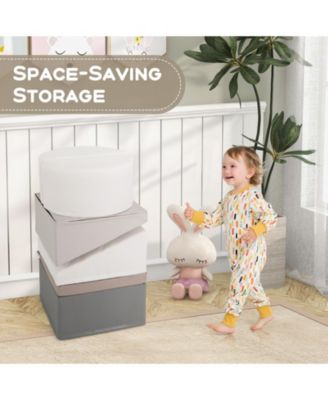 6-Piece Soft Play Set for Toddlers with Climbing Triangle and Ramp