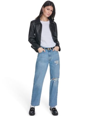 Women's Laydown Collar Zip-Front Jacket