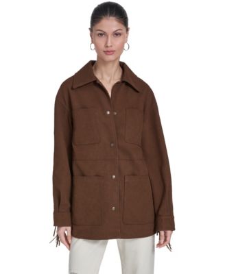 Women's Laydown Collar Coat