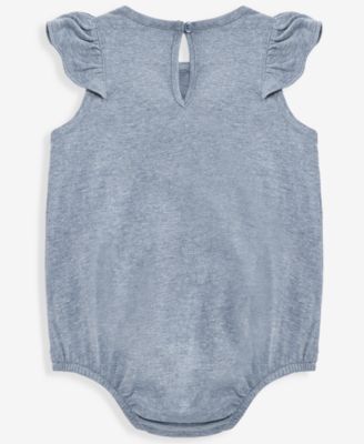 Baby Girls' 0M-24M Strawberry-Hem Sunsuit