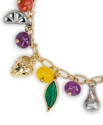 Gold-Tone Plated Mini Charm Bracelet