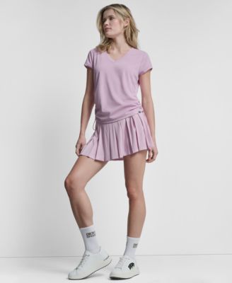 Women's Ruched Side Seams V-Neck Tech T-Shirt