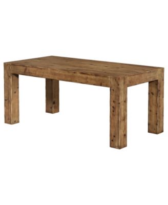 Solid Wood Dining Table for 6, Farmhouse Kitchen Table with Heavy Duty Legs, Rectangular Wood Dinner Table