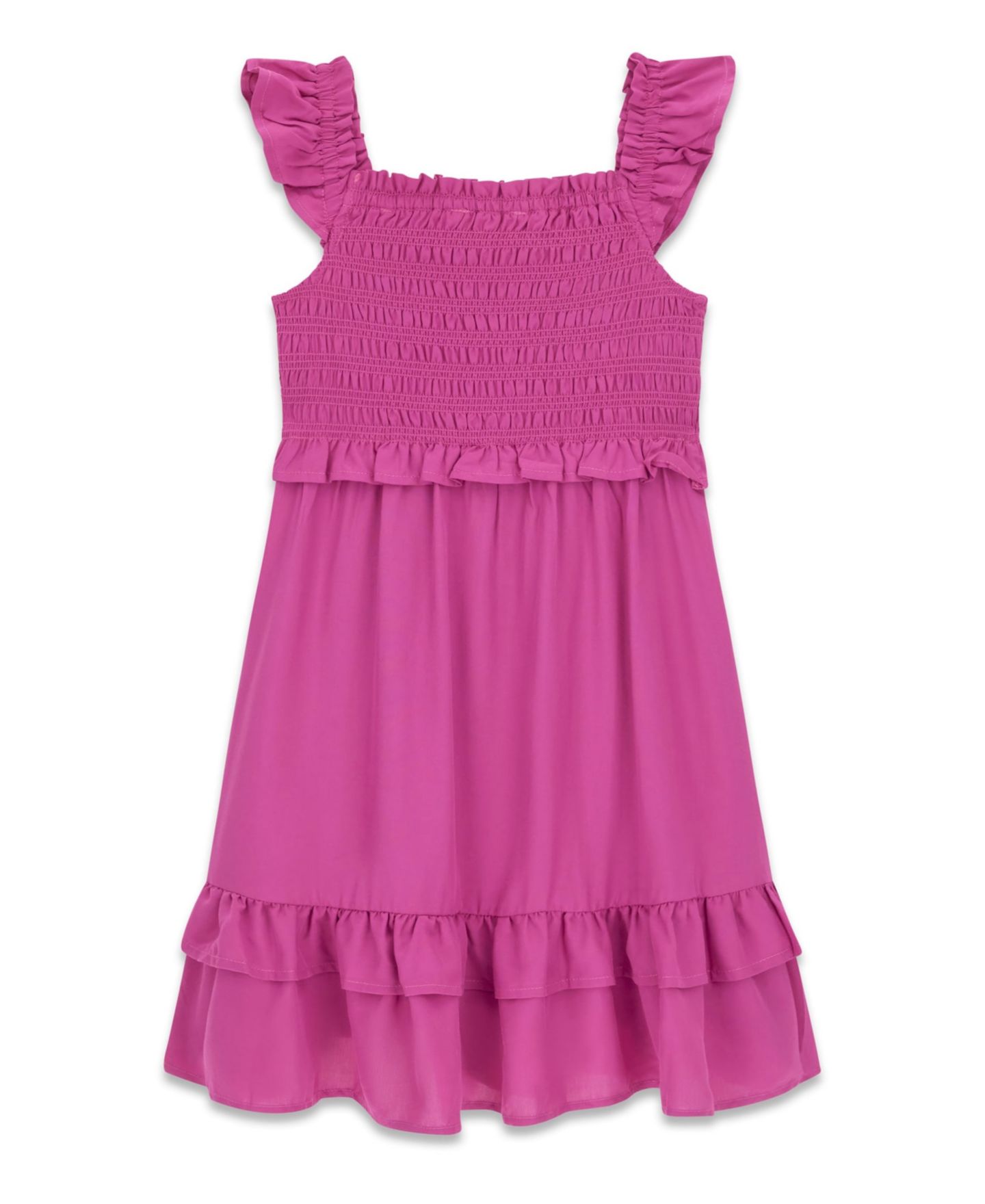 Платье GUESS Poplin Sleeveless Dress для девочек, цвет: Розовый — фото 2