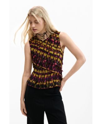 Women's Printed sleeveless blouse