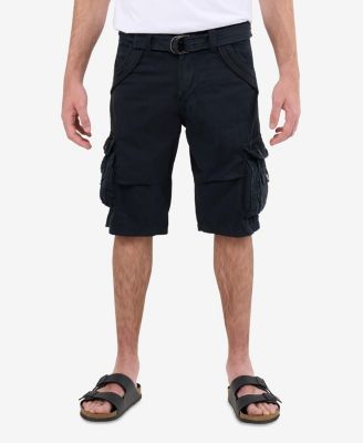 Mens Cargo Shorts Camo & Solid Colors 12.5" Inseam Knee Length Classic Fit Multi Pocket