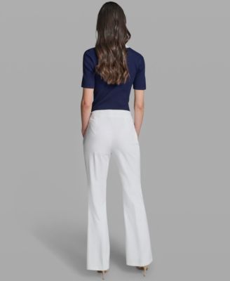 Women's Wide-Leg Mid-Rise Sailor Pants