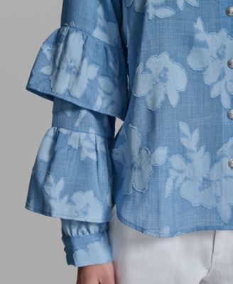 Women's Long-Sleeve Mock Neck Shirt