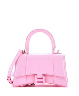 XS Hourglass Top Handle Bag Leather