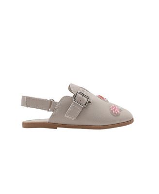 Little Girls Girl's  Fashion Mule Sandals – Dressy Shoes with Playful Charm Details
