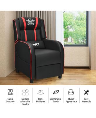 Massage Gaming Recliner Chair Racing Single Lounge Sofa Home Theater Seat