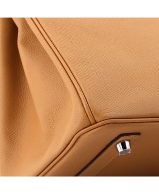 Birkin 30 Handbag Brown Epsom with Palladium Hardware