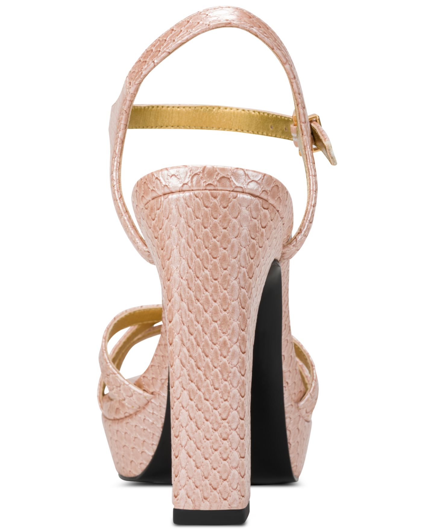 Женские сандалии Donna Karan New York Spencer Platform Dress Sandals, цвет: Снежный пудровый — фото 3