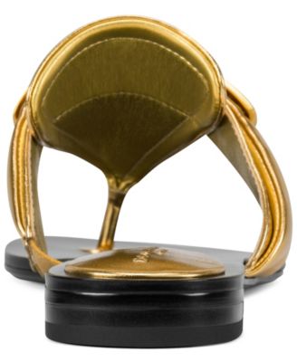 Women's Velvet Thong Flat Sandals