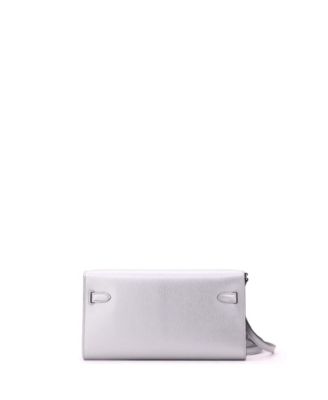Kelly To Go Wallet Metallic Chevre Chamkilight
