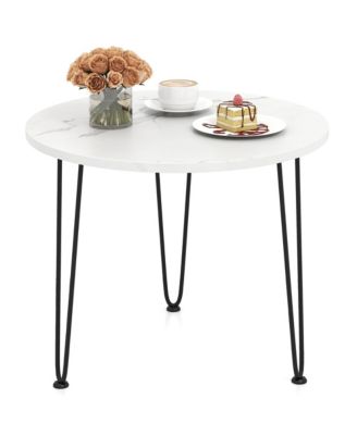 Streamdale Furniture Modern Orange MDF Saddle Leather Table