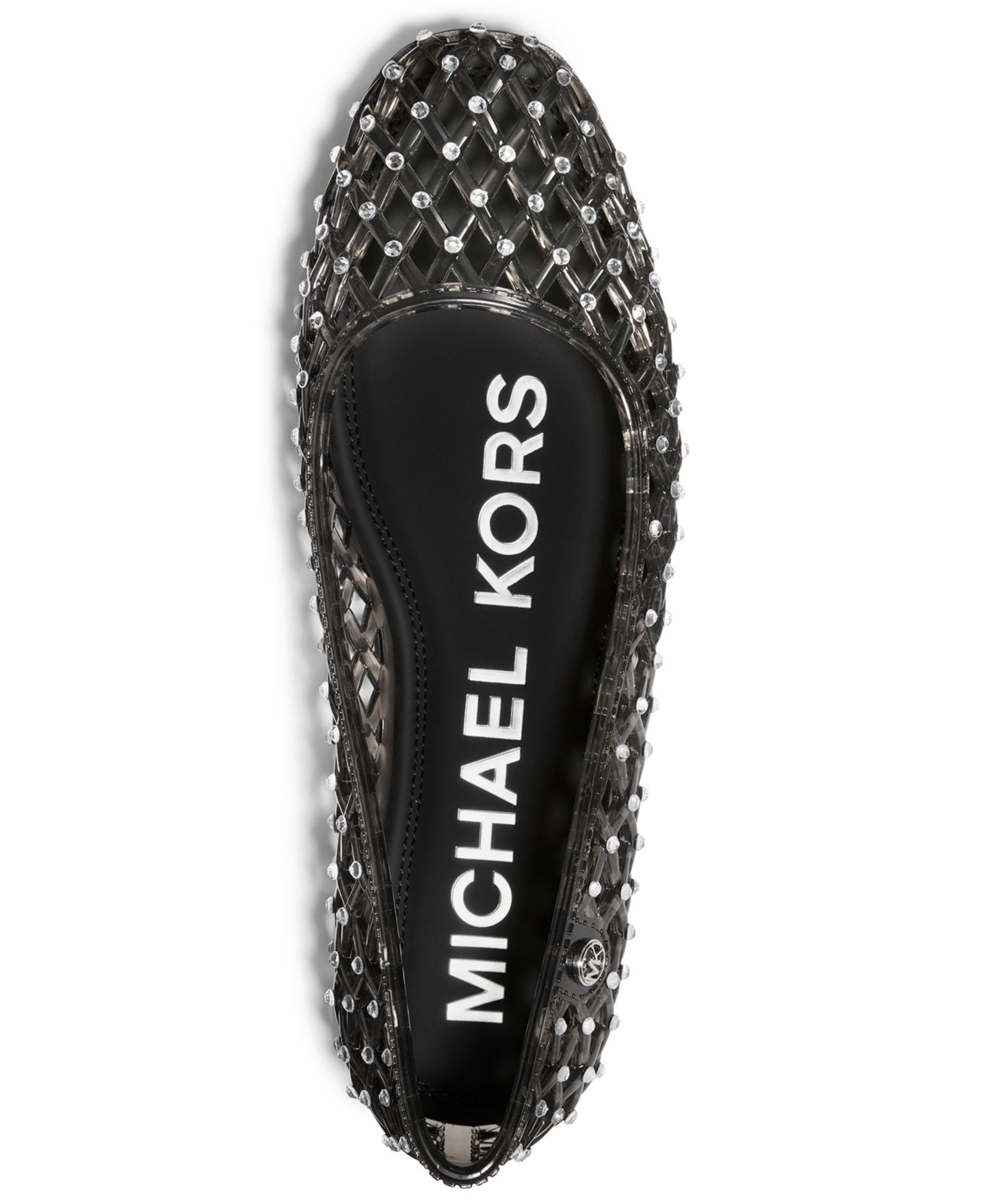 Женские резиновые балетки-слипоны Michael Kors Pixie, цвет: Чёрный — фото 3