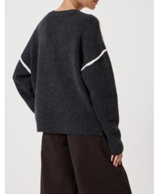 Women's Billie Wool Blend V Neck Sweater