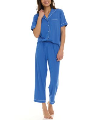 Women's Annie Notch Top and Capri Pajama 2 Piece Set
