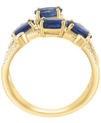 Sapphire (2 ct. t.w.) & Diamond (3/8 ct. t.w.) Ring in 14k Yellow Gold