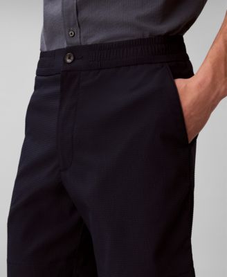 Men's Straight Seersucker Elastic 7" Shorts