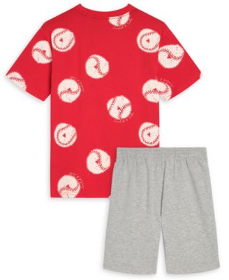 Boys' 8-16 Crewneck T-Shirt and Shorts, 2-Piece Set