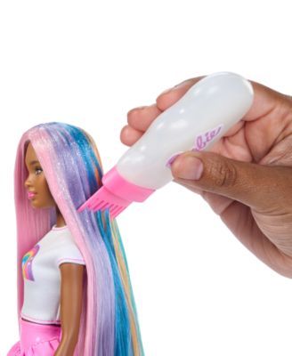 Rainbow Sparkle Hair Fashion Doll with Styling Accessories