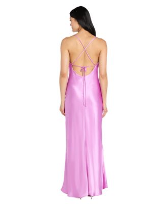 Juniors' Tie-Back Sleeveless Scoop-Neck Dress