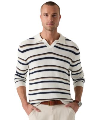 Men's Stanton Striped Polo Sweater